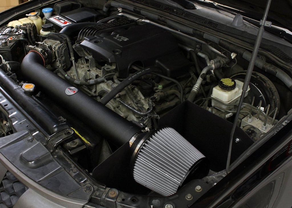 HPS Shortram Air Intake Kit 2005-2012 Nissan Pathfinder 4.0L V6, Includes Heat Shield, Black