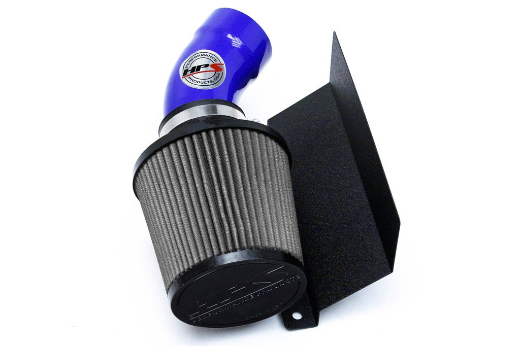 HPS Shortram Air Intake Kit 2015-2017 Chrysler 200 2.4L without MAF sensor, Includes Heat Shield, Blue
