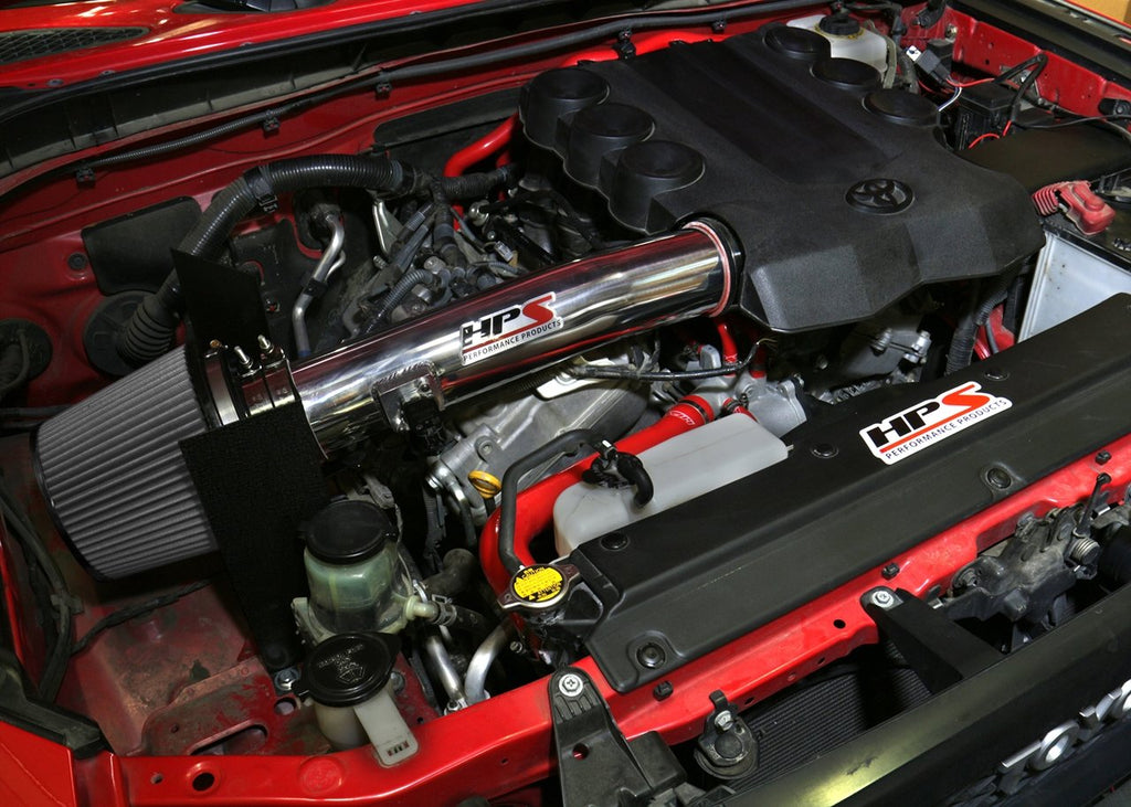 HPS Shortram Air Intake Kit 2010-2017 Toyota 4Runner 4.0L V6, Includes Heat Shield, Polish