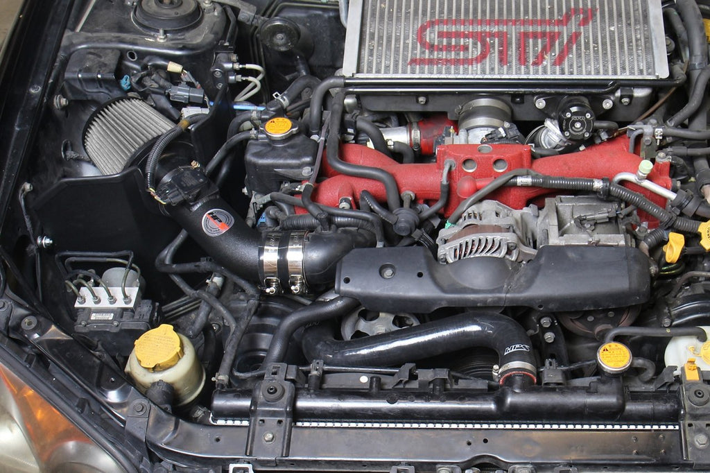 HPS Performance HPS Shortram Air Intake Kit 2004-2007 Subaru WRX STi 2.5L Turbo, Includes Heat Shield, 827-606