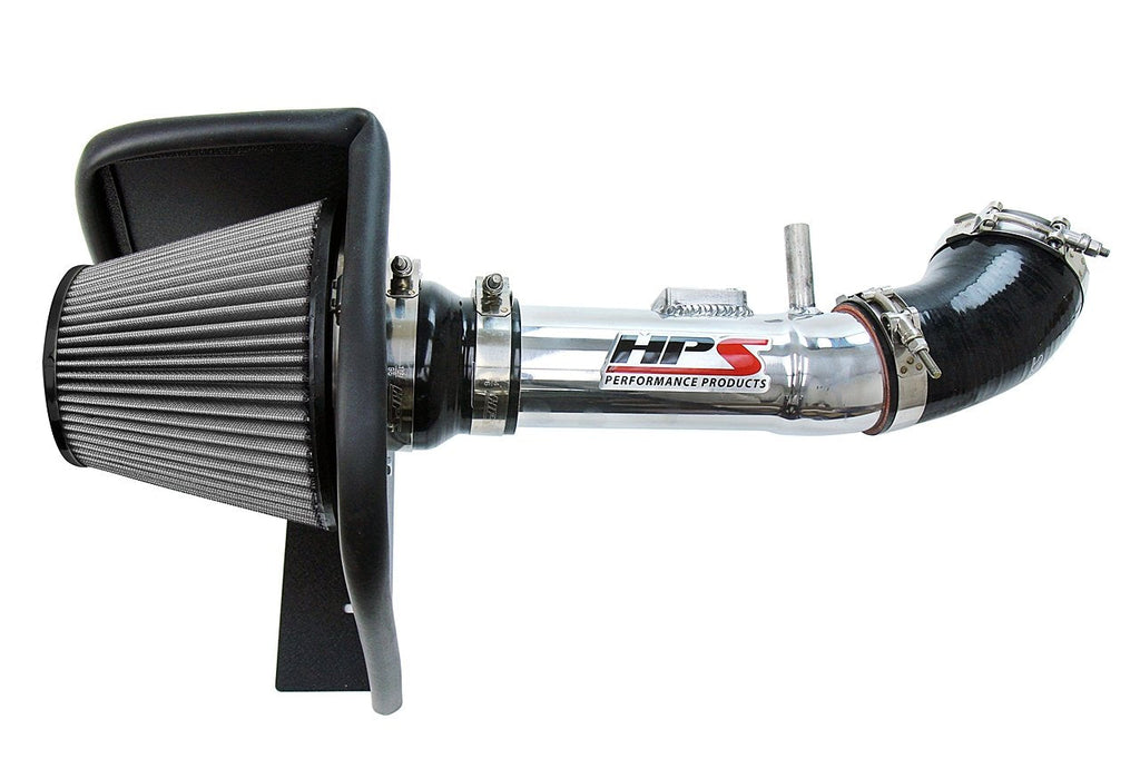 HPS Shortram Air Intake Kit 2004-2009 Mazda B4000 4.0L V6, Includes Heat Shield, Polish