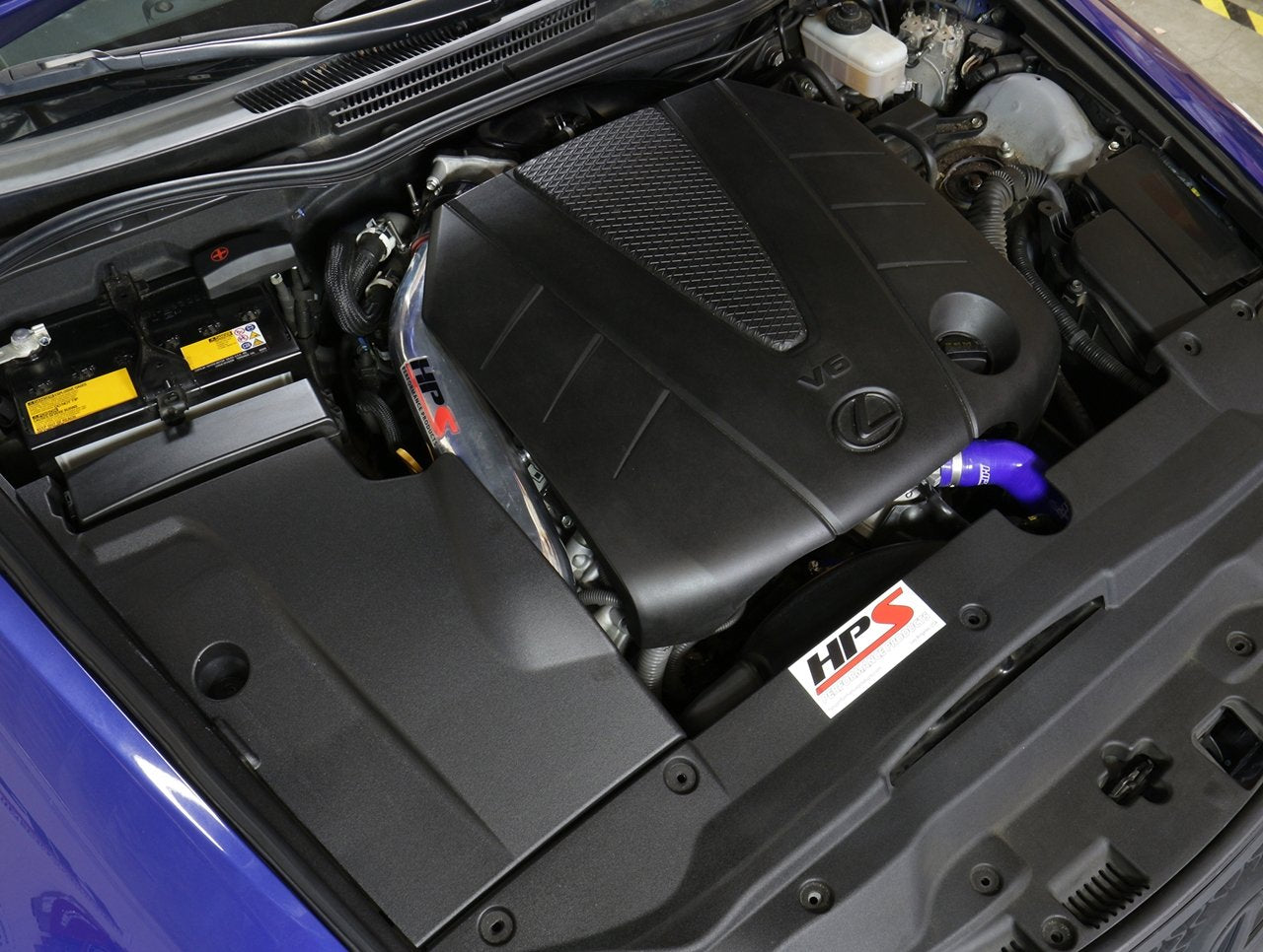 HPS Performance Products HPS Shortram Air Intake Kit 2014-2015 Lexus IS250 2.5L V6, Includes Heat Shield, 827-623