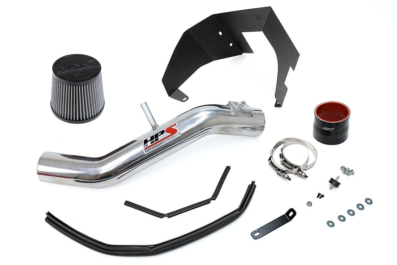 HPS Shortram Air Intake Kit 2014-2017 Lexus IS350 3.5L V6, Includes Heat Shield, Polish