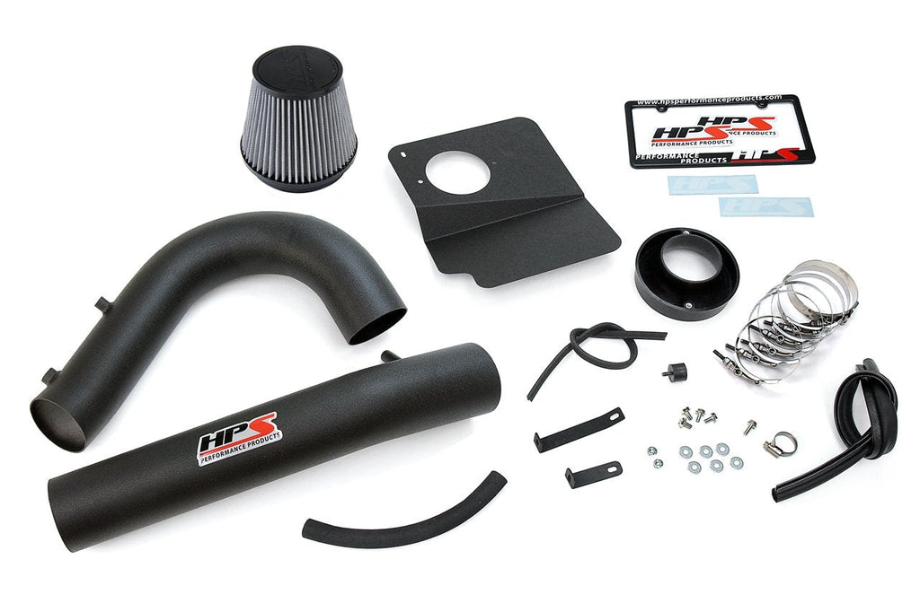 HPS Shortram Air Intake Kit 2011-2018 Chrysler 300 3.6L V6, Includes Heat Shield, Black