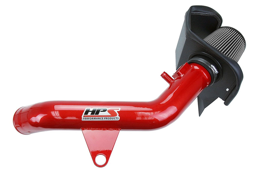 HPS Shortram Air Intake Kit 2016-2018 BMW M2 F87 3.0L Turbo N55, Includes Heat Shield, Red