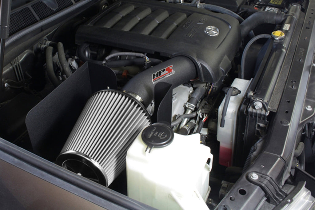 HPS Performance HPS Shortram Air Intake Kit 2008-2011 Toyota Sequoia 5.7L V8, Includes Heat Shield, 827-629