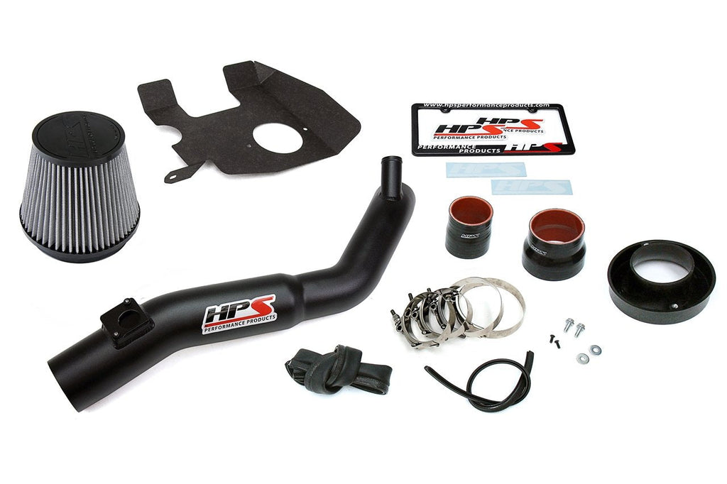 HPS Shortram Air Intake Kit 2016-2017 Lexus IS200t 2.0L Turbo, Includes Heat Shield, Black
