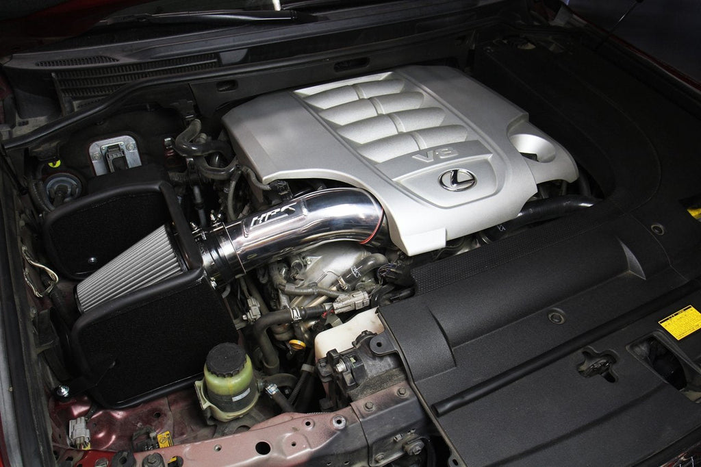 HPS Performance HPS Shortram Air Intake Kit 2008-2018 Lexus LX570 5.7L V8, Includes Heat Shield, Polish