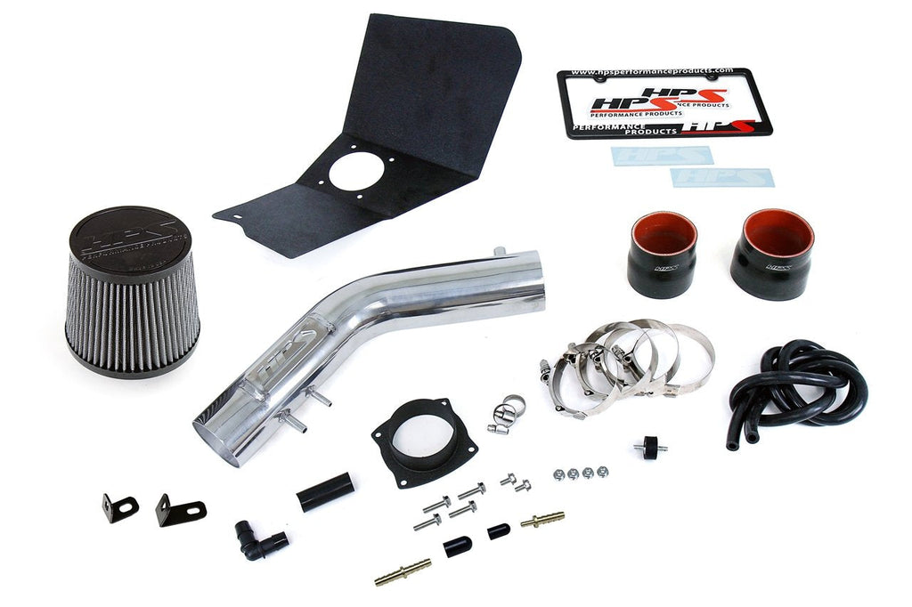 HPS Shortram Air Intake Kit 1995-1999 Toyota Tacoma 2.4L 2.7L, Includes Heat Shield, Polish