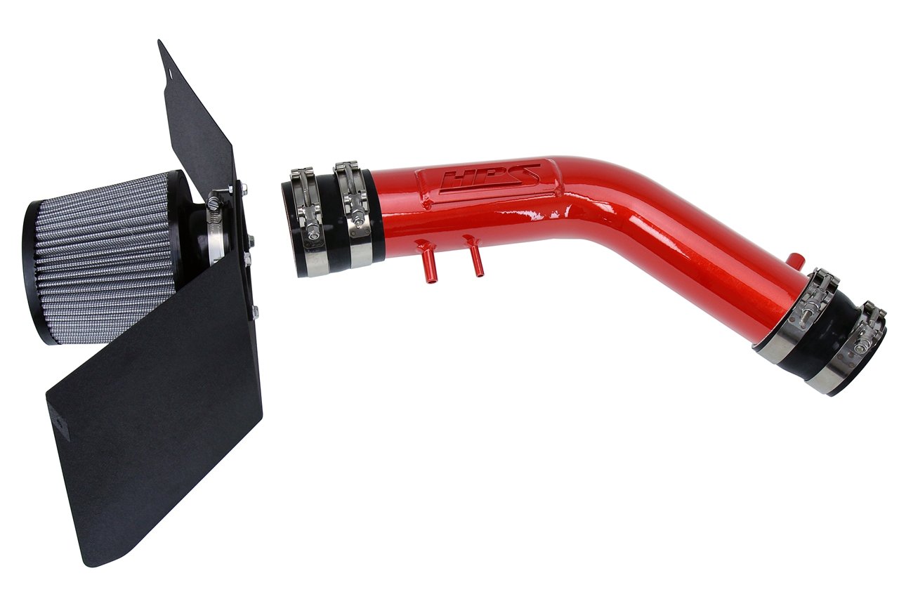 HPS Shortram Air Intake Kit 1995-1999 Toyota 4Runner 2.7L, Includes Heat Shield, Red