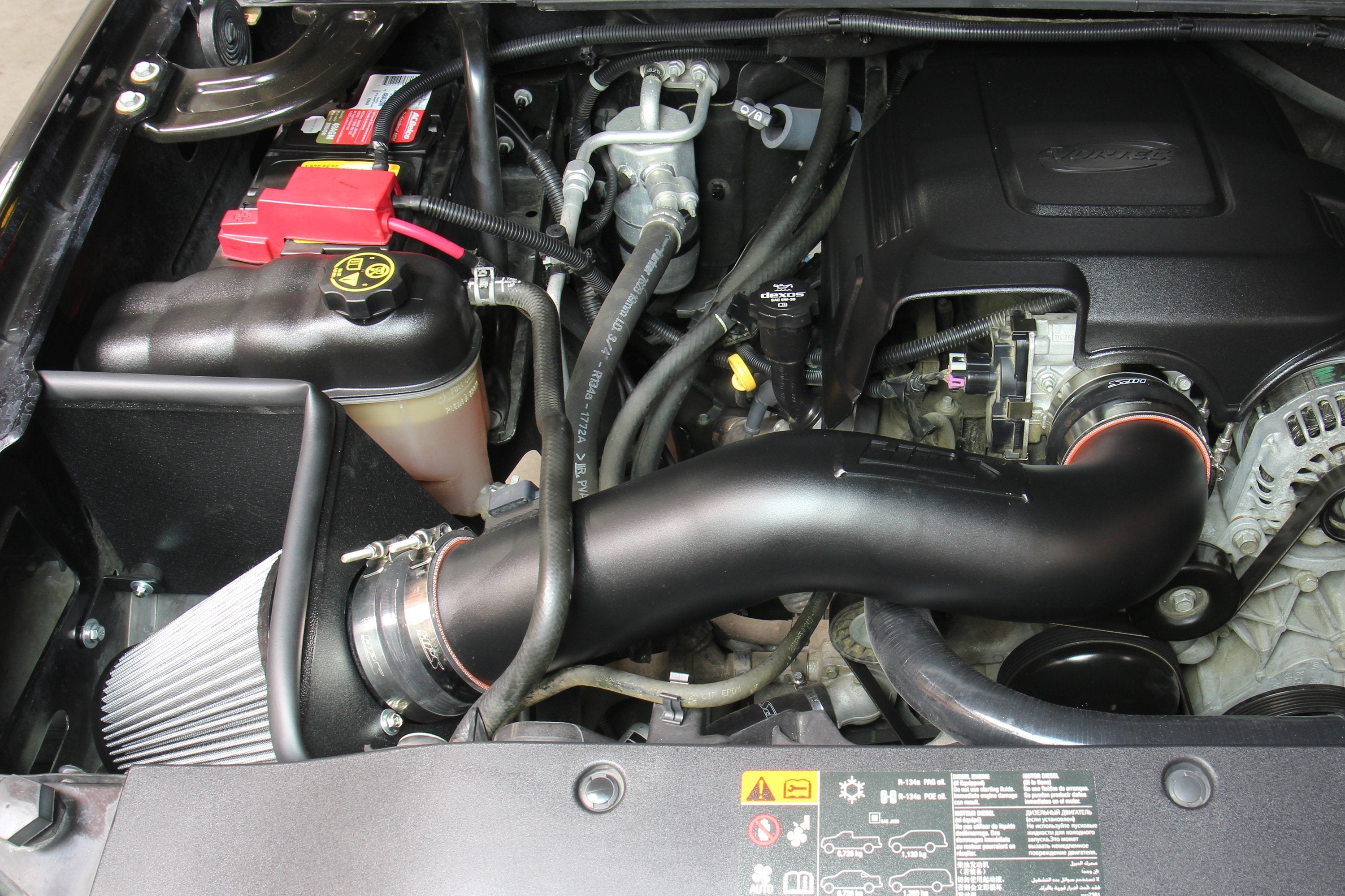 HPS Shortram Air Intake Kit 2009-2014 Cadillac Escalade 6.2L V8, Includes Heat Shield, Blue