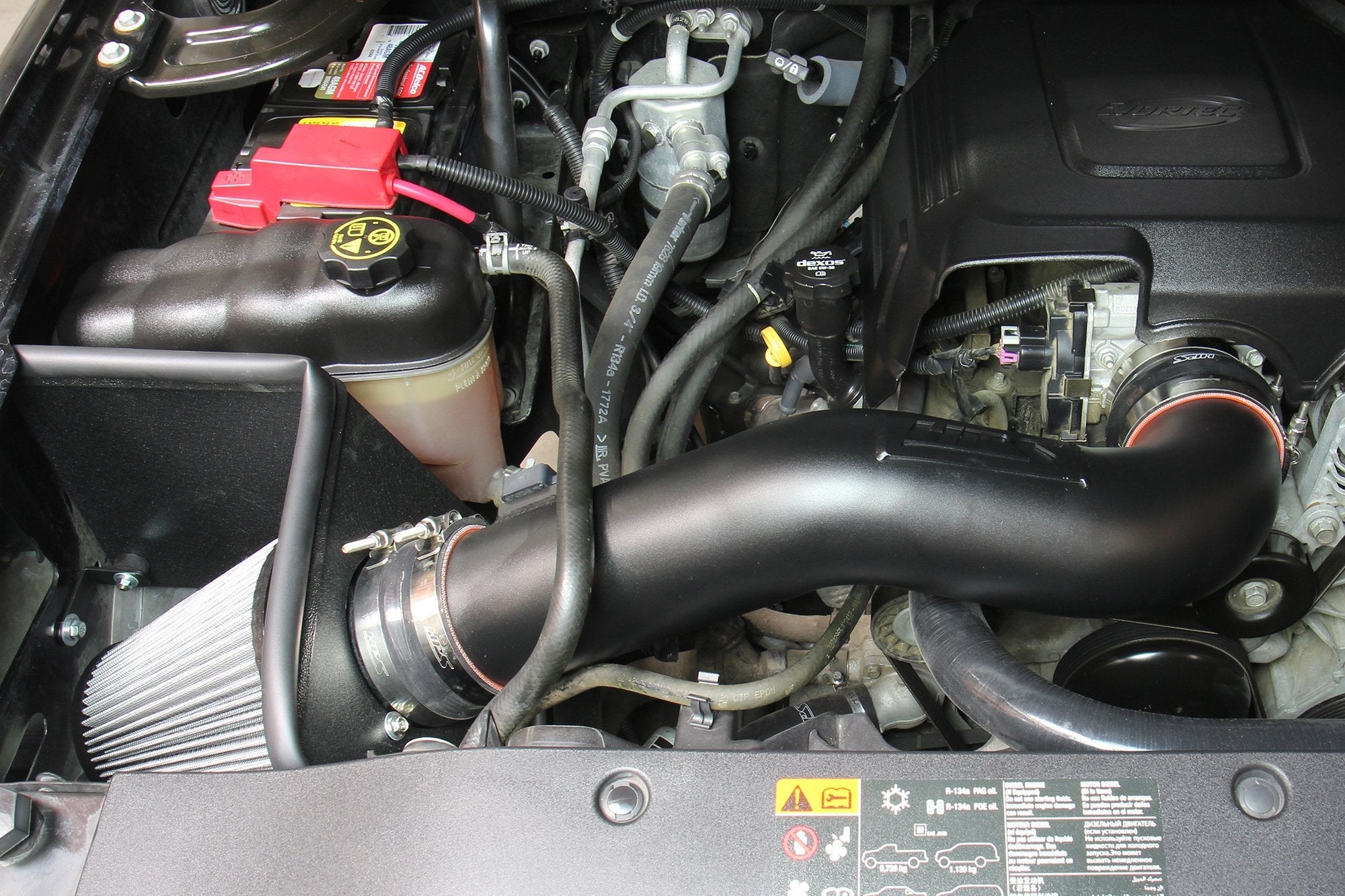 HPS Performance HPS Shortram Air Intake Kit 2009-2014 GMC Yukon 4.8L 5.3L 6.2L V8, Includes Heat Shield, 827-667