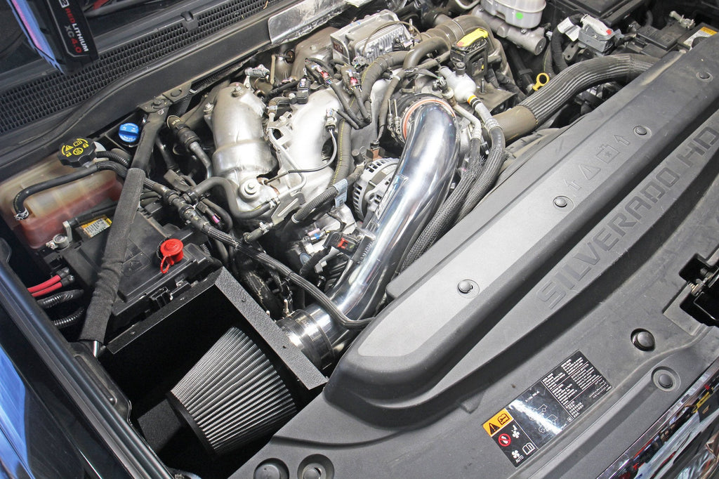 HPS Cold Air Intake Kit with Heat Shield Chevy 2017-2019 Silverado 2500 HD 6.6L V8 Duramax Diesel Turbo L5P
