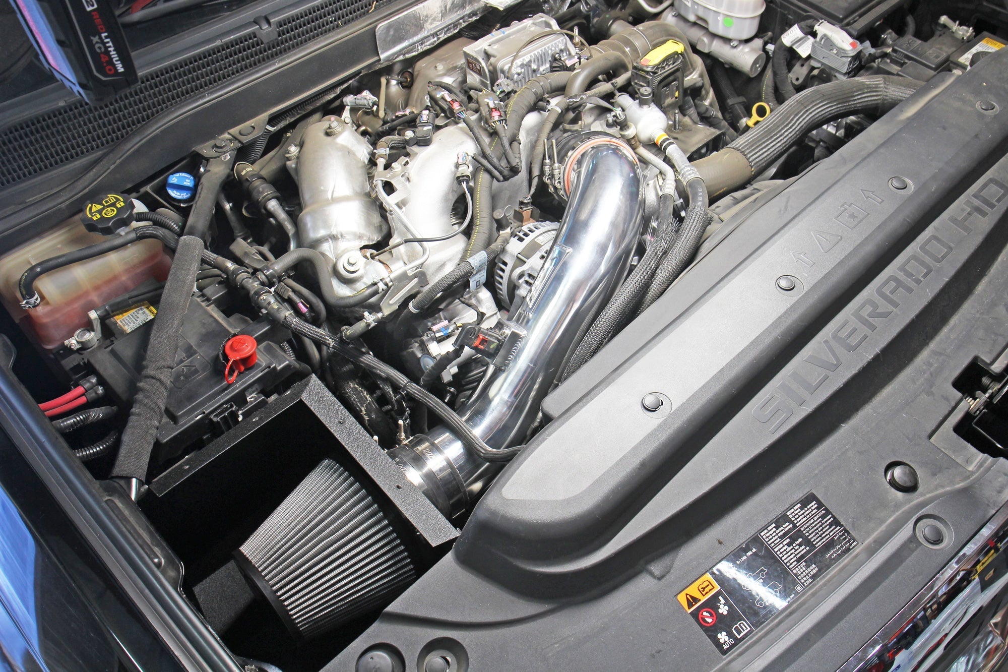 HPS Performance HPS Cold Air Intake Kit with Heat Shield GMC 2017-2019 sierra 3500 HD 6.6L V8 Duramax Diesel Turbo L5P