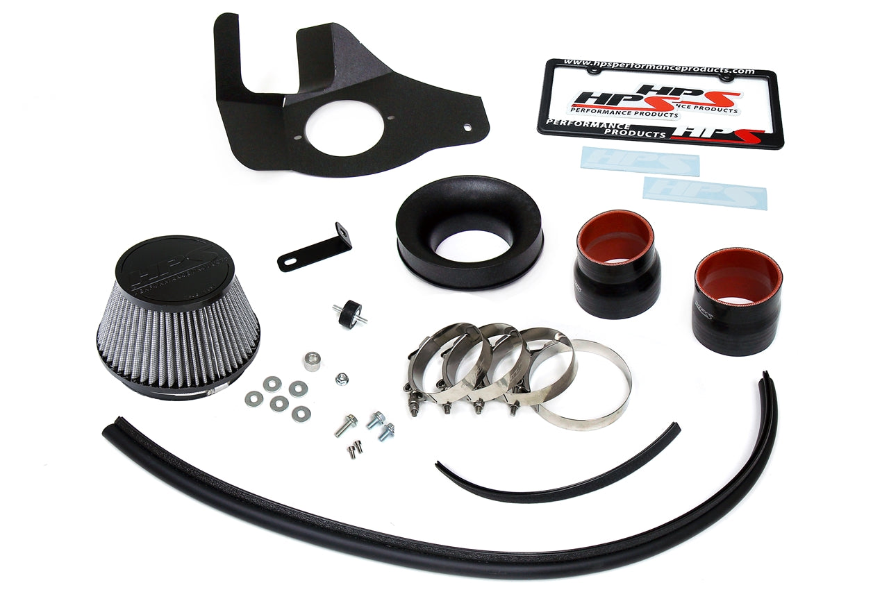 HPS Performance Air Intake Kit with Heat Shield, 2016-2025 Lexus RC300 3.5L V6, Black 827-682WB