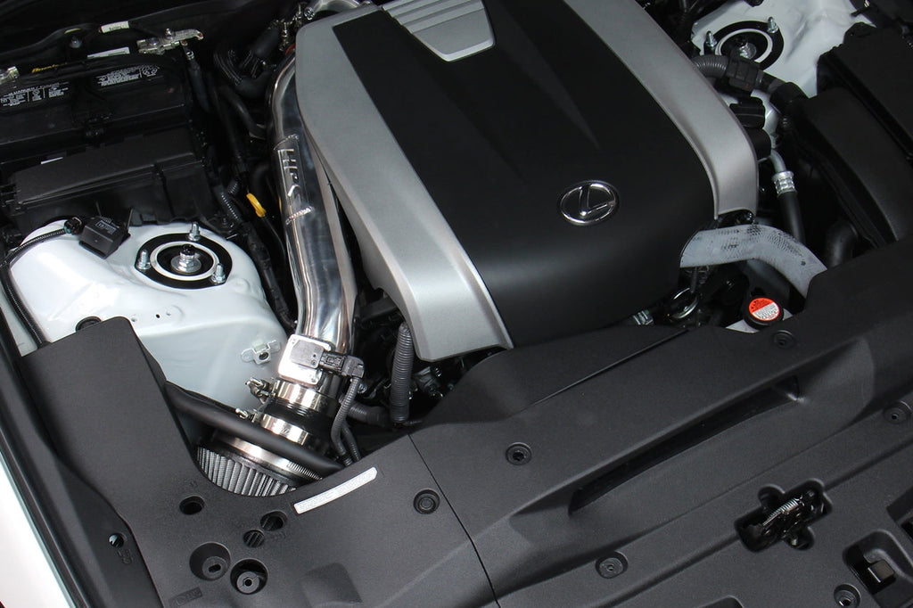 HPS Performance Air Intake Kit with Heat Shield, 2015-2025 Lexus RC350 3.5L V6, Black 827-682WB
