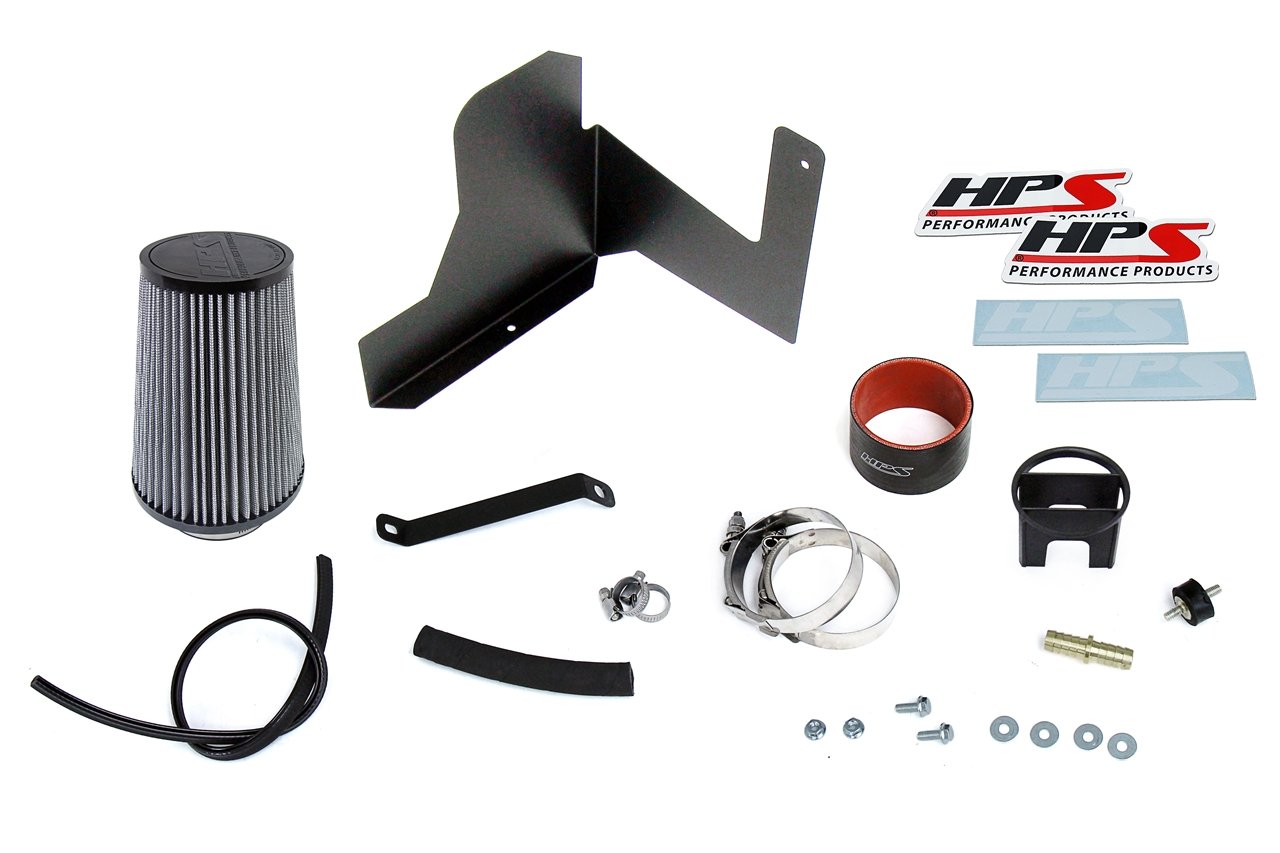 HPS Performance HPS Shortram Air Intake Kit with Heat Shield Subaru 2018-2025 Crosstrek 2.0L Non Turbo, 827-684