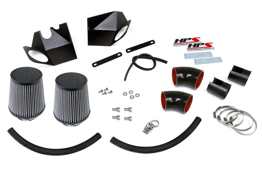 HPS Performance HPS Shortram Air Intake Kit 2014-2019 Infiniti Q70 5.6L V8, Includes Heat Shield, 827-688