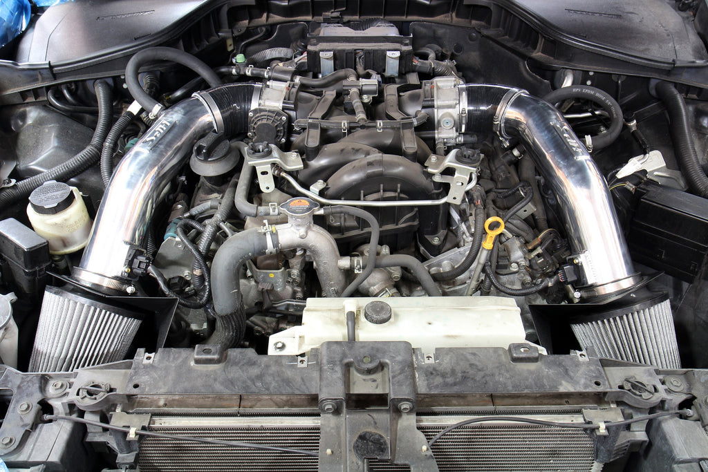 HPS Performance HPS Shortram Air Intake Kit 2011-2013 Infiniti M56 5.6L V8, Includes Heat Shield, 827-688