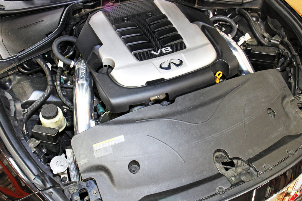HPS Performance HPS Shortram Air Intake Kit 2014-2019 Infiniti Q70 5.6L V8, Includes Heat Shield, 827-688