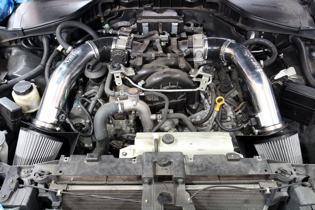 HPS Performance HPS Shortram Air Intake Kit 2014-2019 Infiniti Q70 5.6L V8, Includes Heat Shield, 827-688