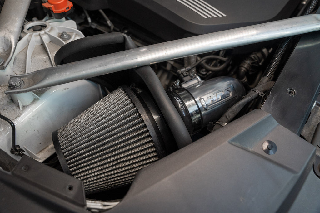 HPS Performance Products Air Intake Kit 2021-2023 BMW X5 xDrive45e 3.0L Turbo B58 PHEV G05, Includes Heat Shield, 827-702