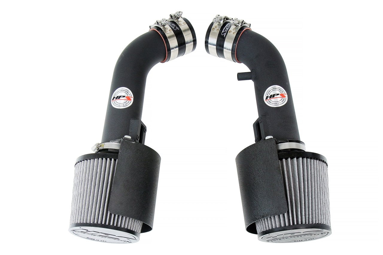 HPS Performance HPS Shortram Air Intake Kit Nissan 2009-2020 370Z 3.7L V6, Includes Heat Shield, 827-706