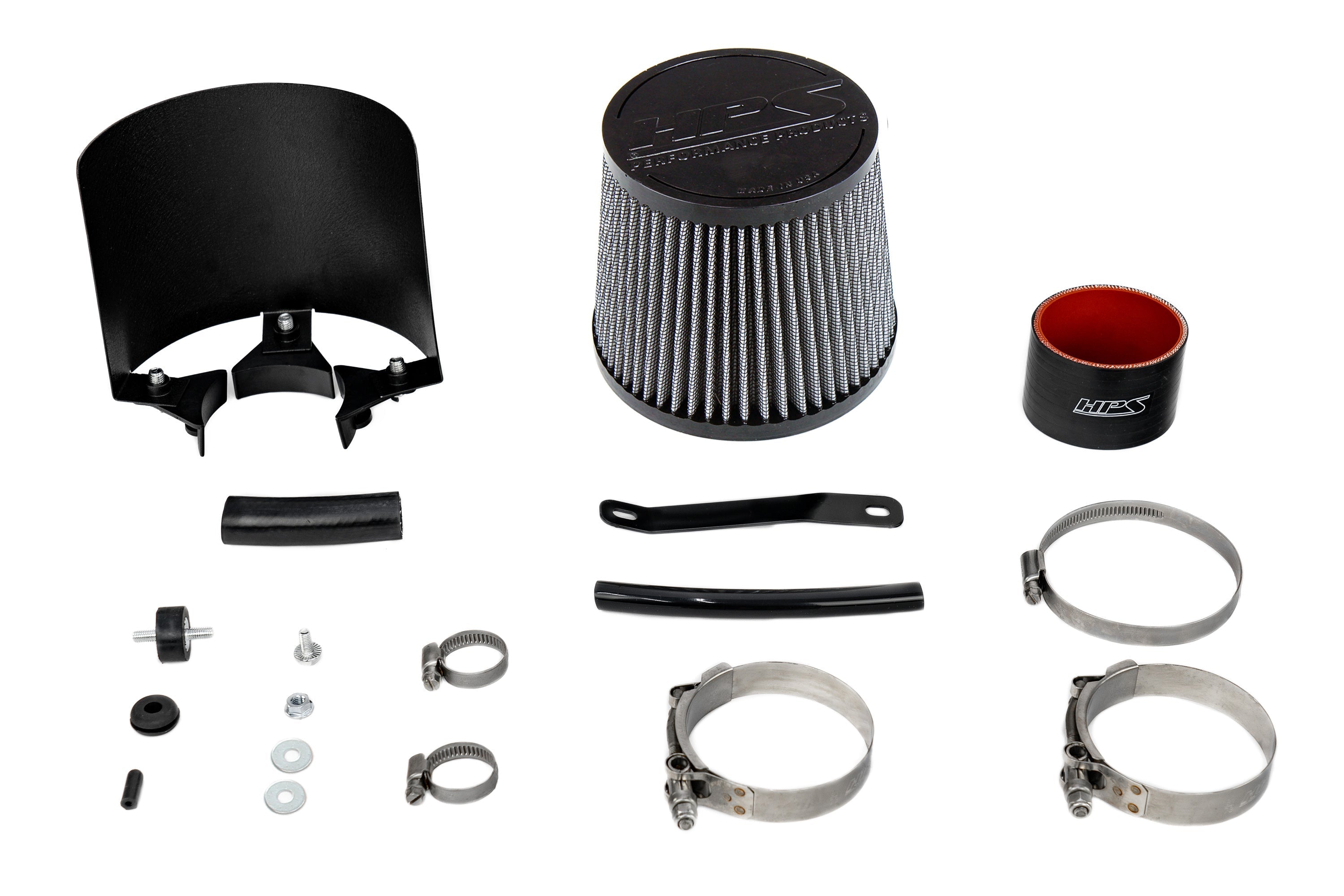HPS Performance Air Intake Kit Acura 2002-2006 RSX Base 2.0L, Includes Heat Shield, 827-724