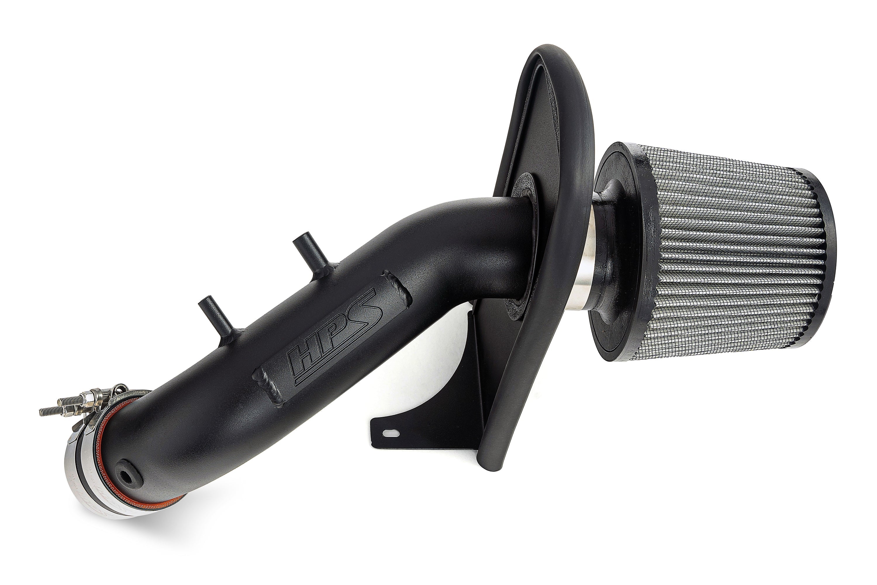 HPS Performance Air Intake Kit with Heat Shield, 2003-2006 Honda Accord 2.4L without MAF sensor, 827-737