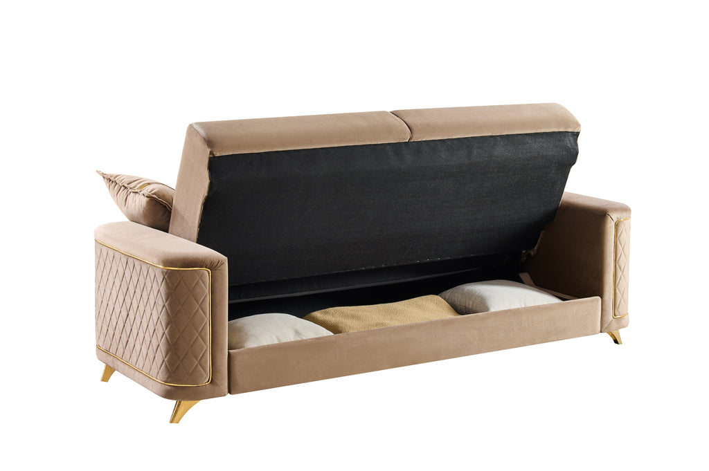 Lisa Modern Sofa in Copper