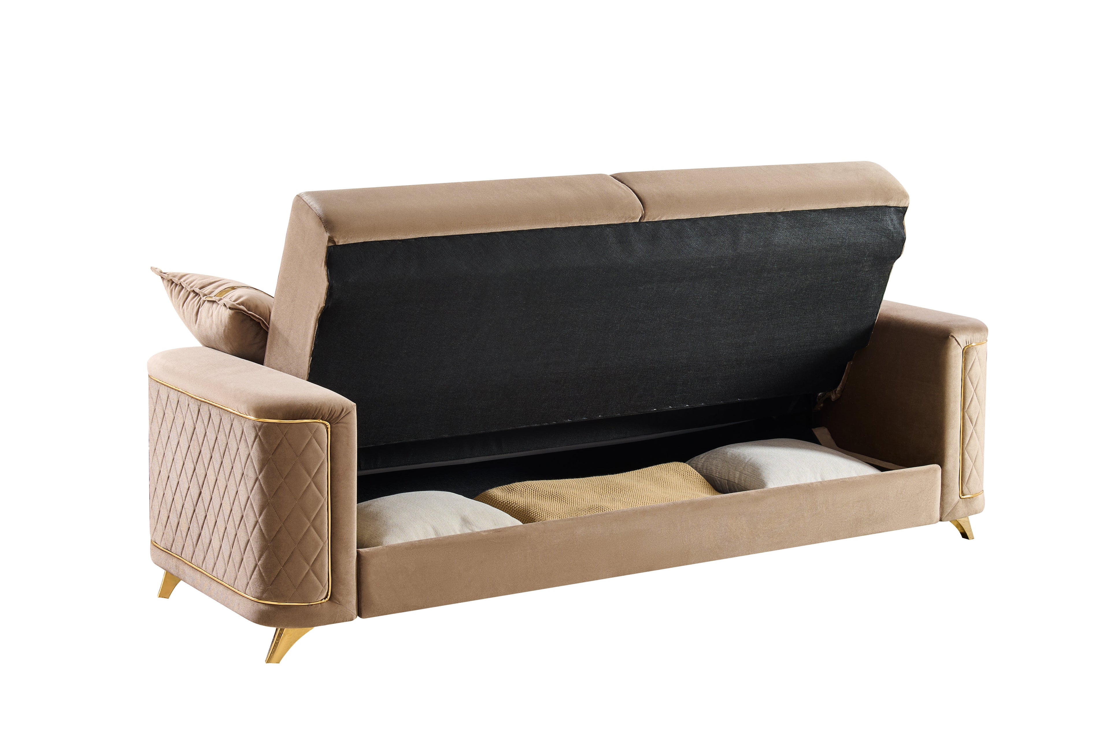 Lisa Modern Sofa in Copper