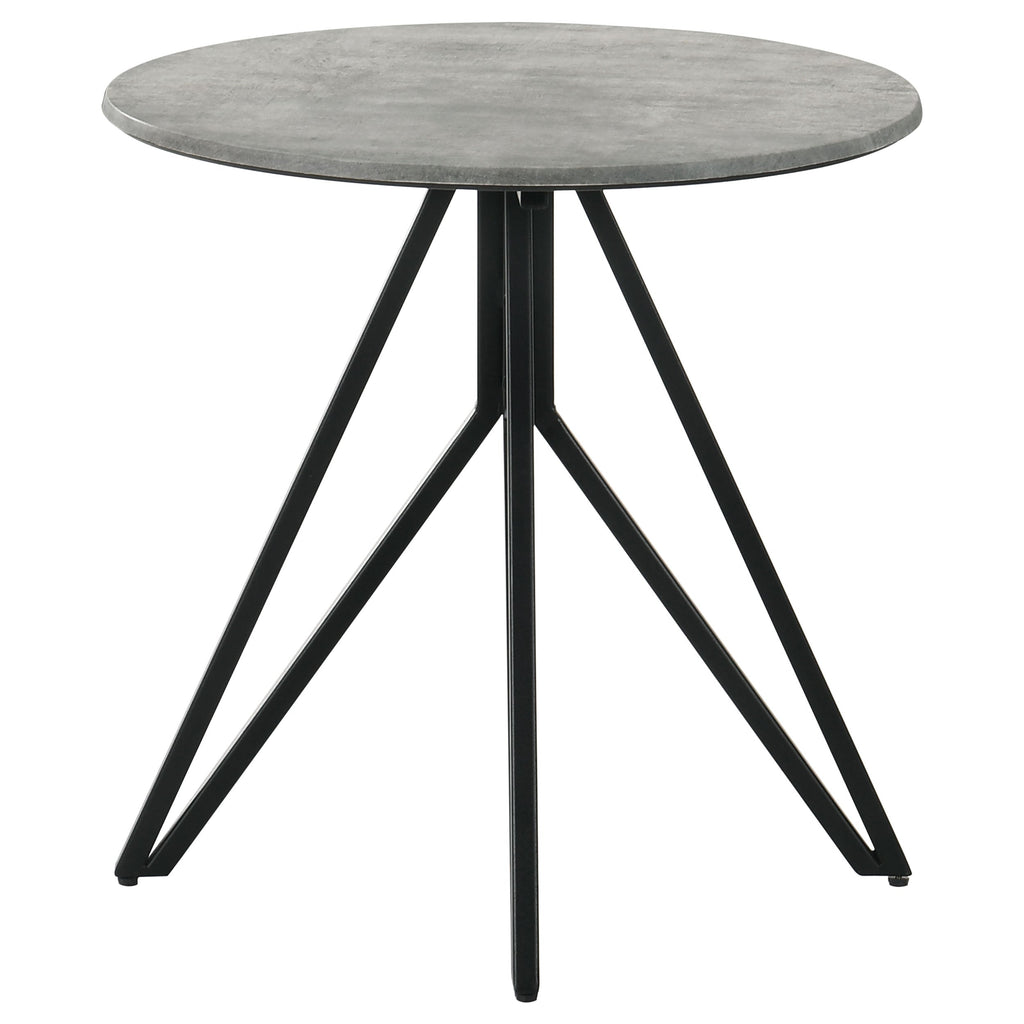 Garfield Cement 2-Piece Round SmartTop Coffee and End Table Set