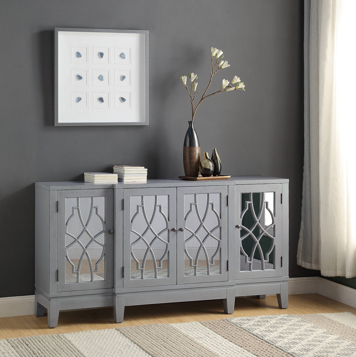Magdi Antique 4 Door Cabinet