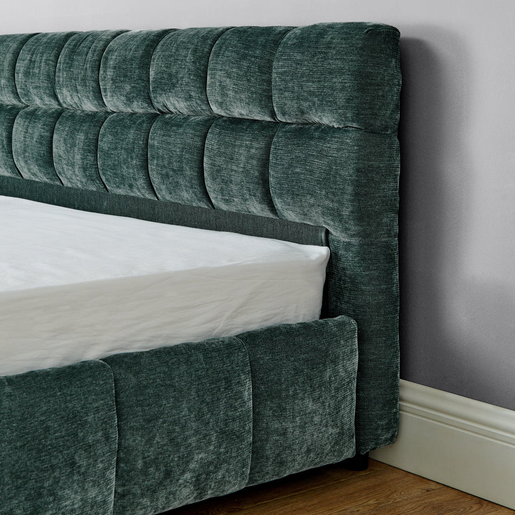King Size Upholstered Bed with Storage Drawer