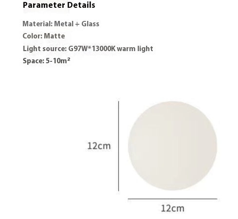 Ball Minimalist Designer Model Glass Wall Lamp