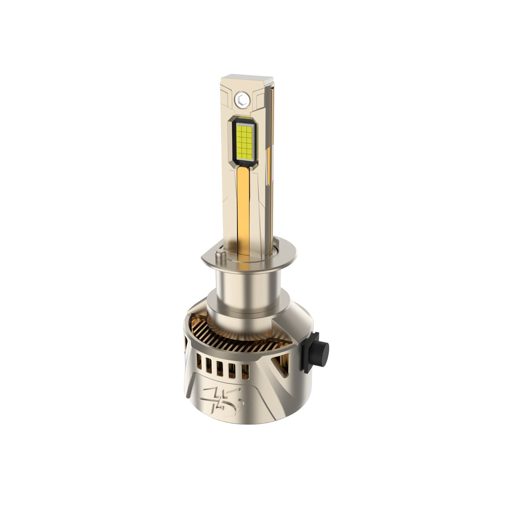 Cross Border Exclusive Supply Of Four Copper Tube Automotive Led Headlights With 36 Laser Light Beads H3 H7 Car Headlights Compact Car Lights