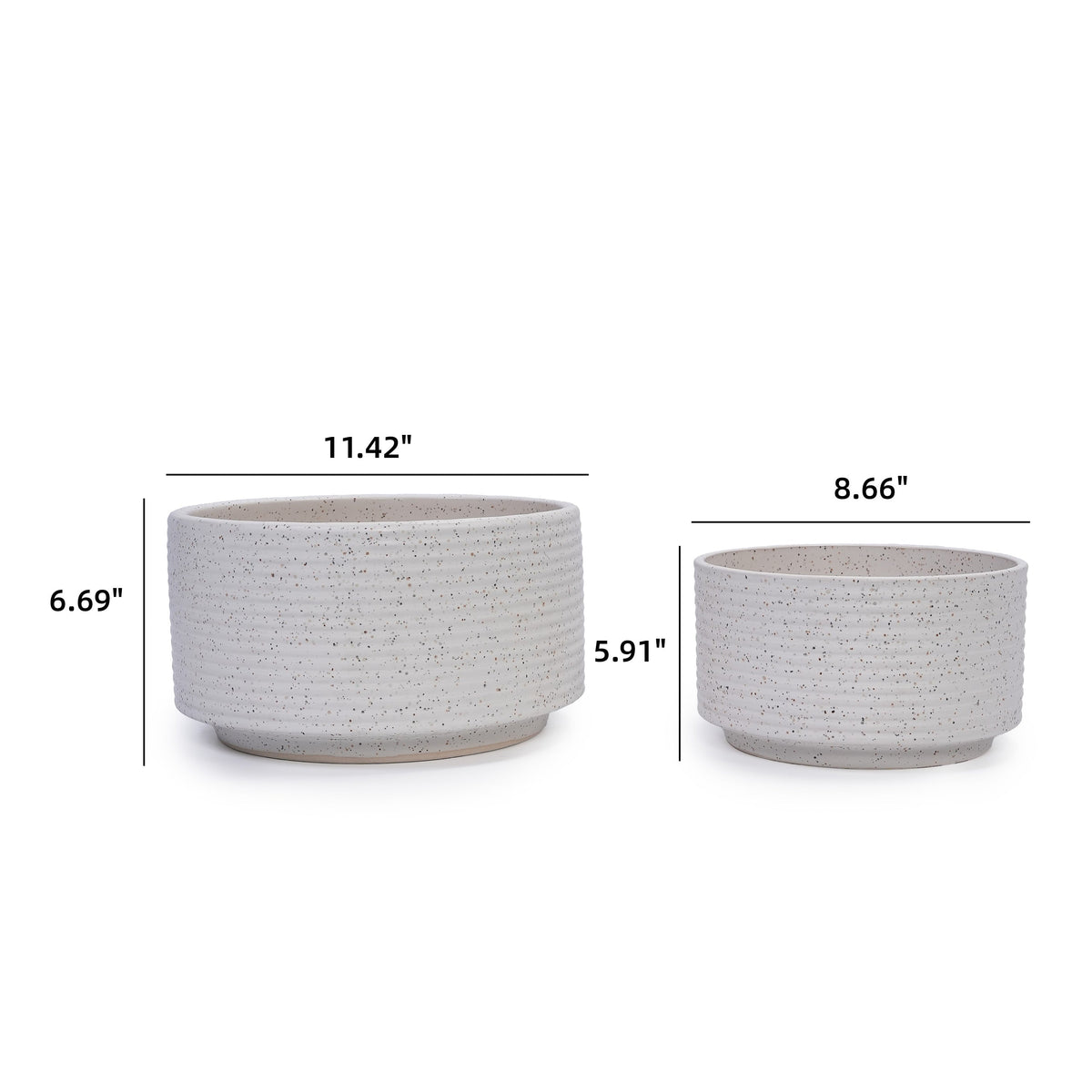 Handmade Ceramic Planter Set of 2