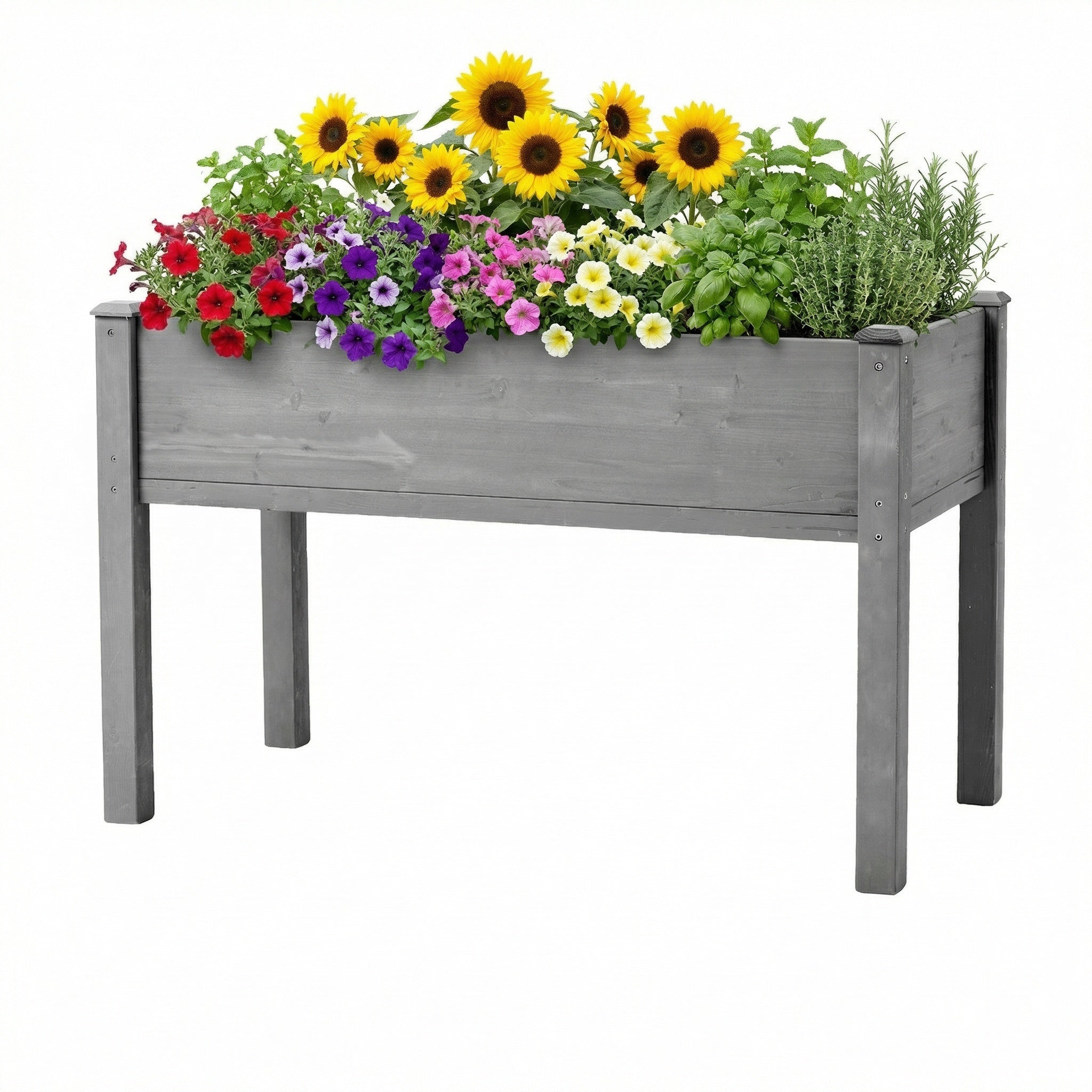 48x24x30 Inch Raised Garden Bed with Legs
