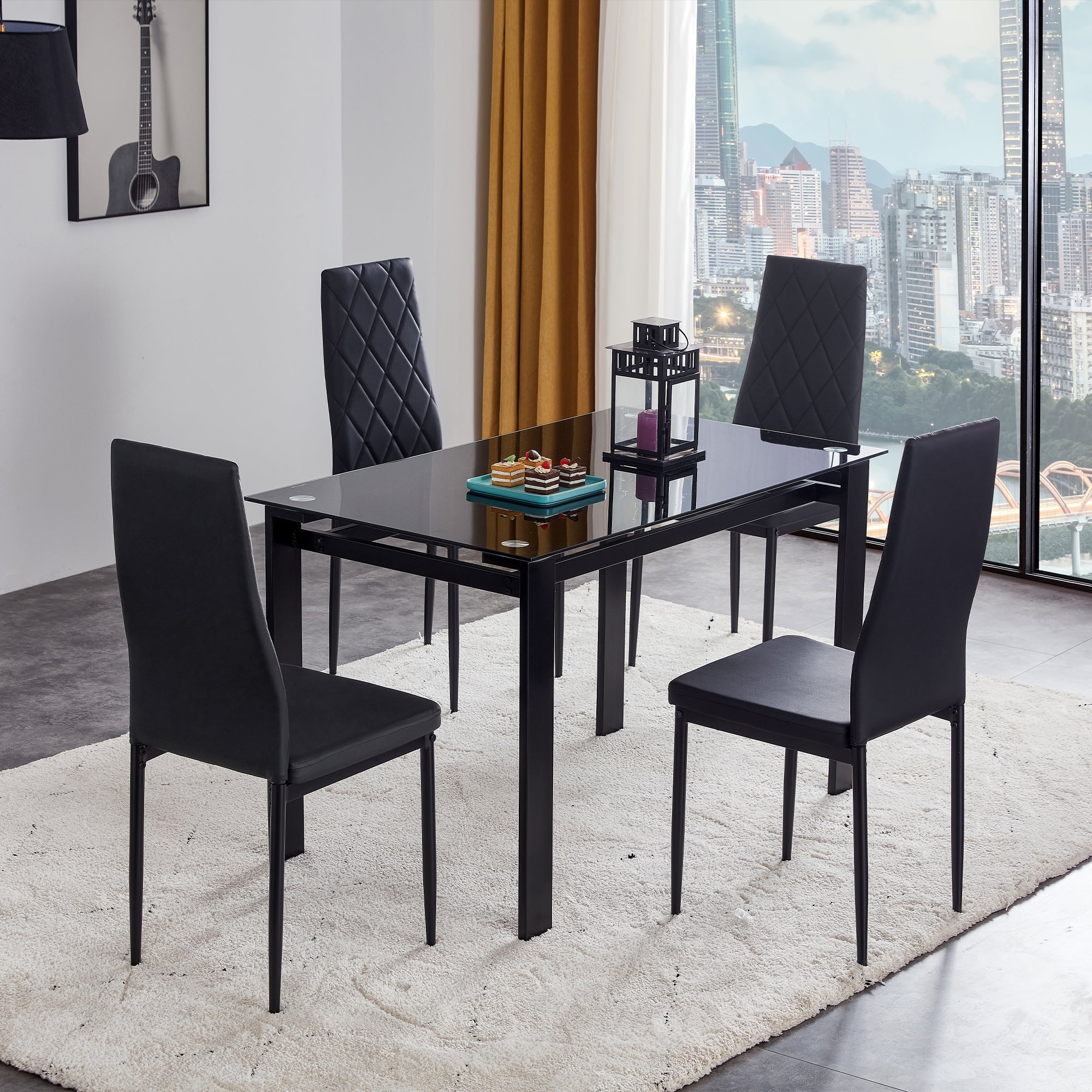 5-Piece Modern Dining Table Set