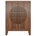 28.74" Farmhouse Brown Shoe Cabinet