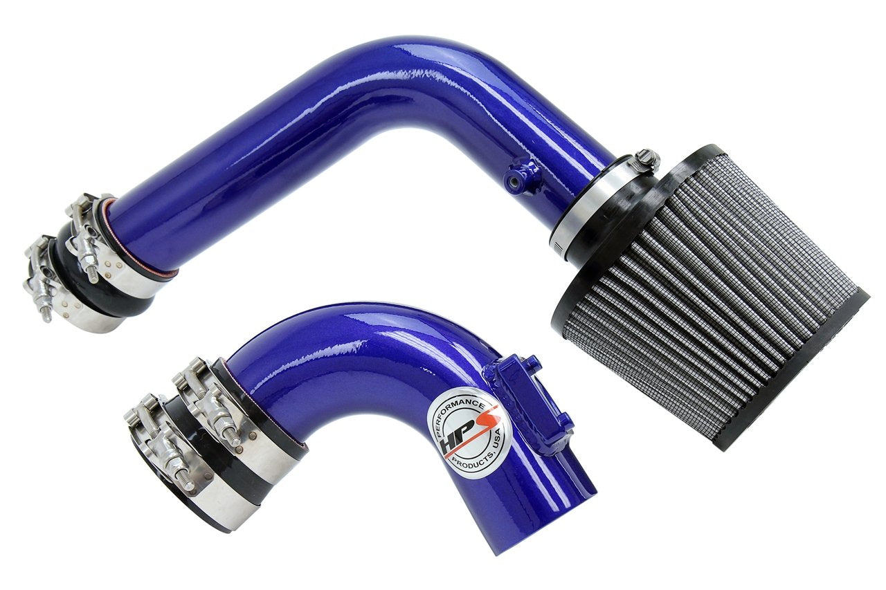 HPS Cold Air Intake Kit 2003-2009 Mazda Mazda3 2.0L 2.3L Non Turbo, Converts to Shortram, Blue