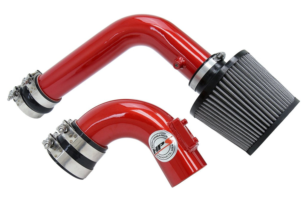 HPS Cold Air Intake Kit 2003-2009 Mazda Mazda3 2.0L 2.3L Non Turbo, Converts to Shortram, Red