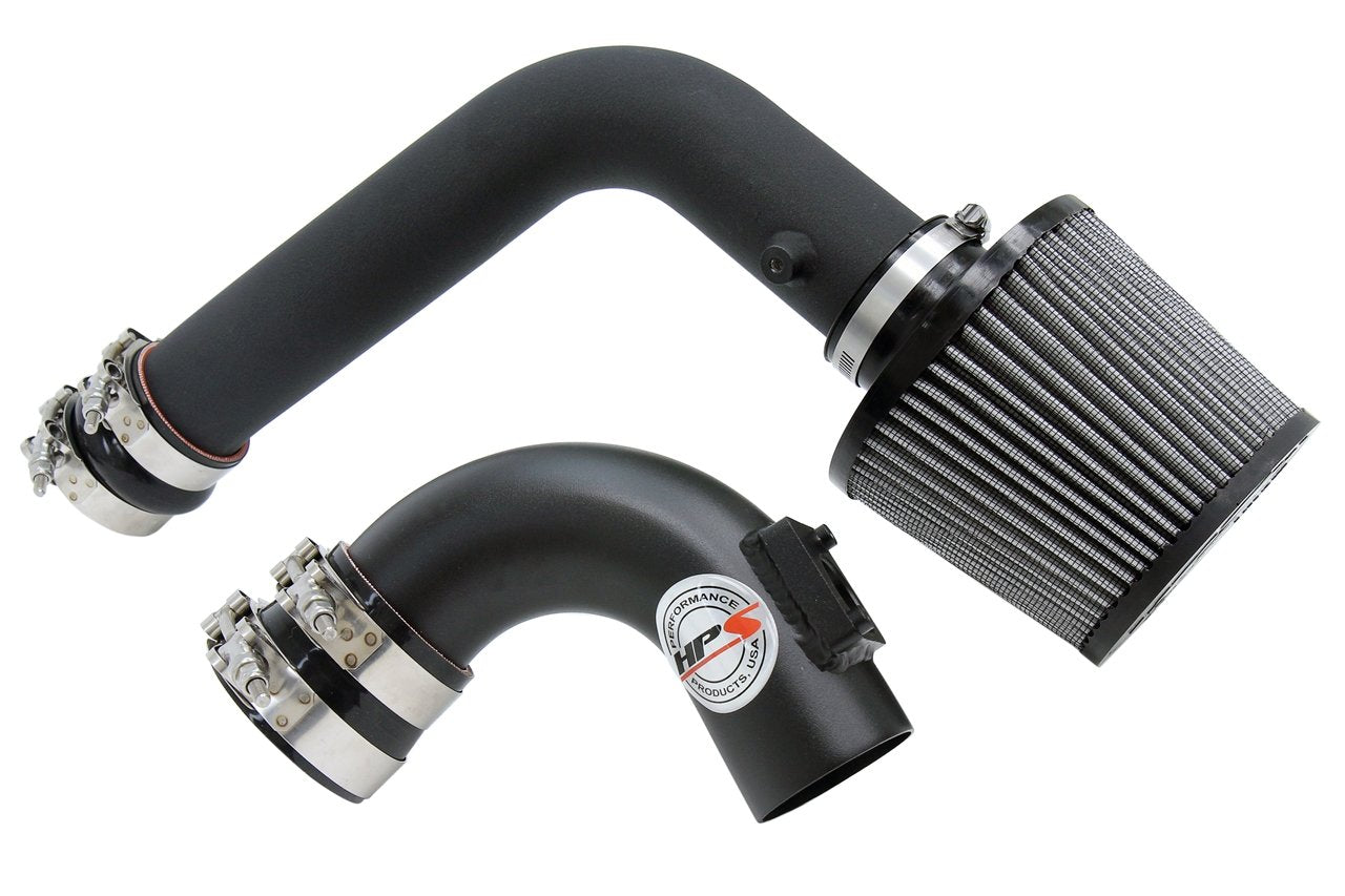 HPS Cold Air Intake Kit 2006-2007 Mazda Mazda5 2.3L Non Turbo, Converts to Shortram, Black