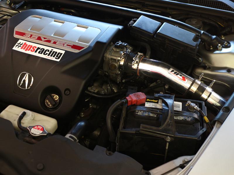 HPS Cold Air Intake Kit 2007-2008 Acura TL Type-S 3.5L V6, Converts to Shortram, Blue