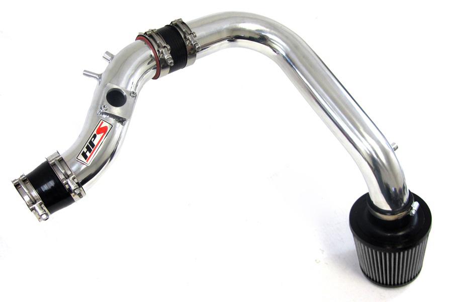 HPS Cold Air Intake Kit 2003-2004 Toyota Corolla 1.8L, Converts to Shortram, Polish