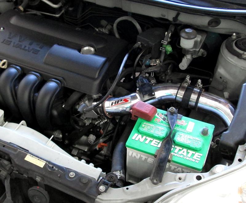 HPS Performance HPS Cold Air Intake Kit 2003-2004 Toyota Corolla 1.8L, Converts to Shortram, 837-513