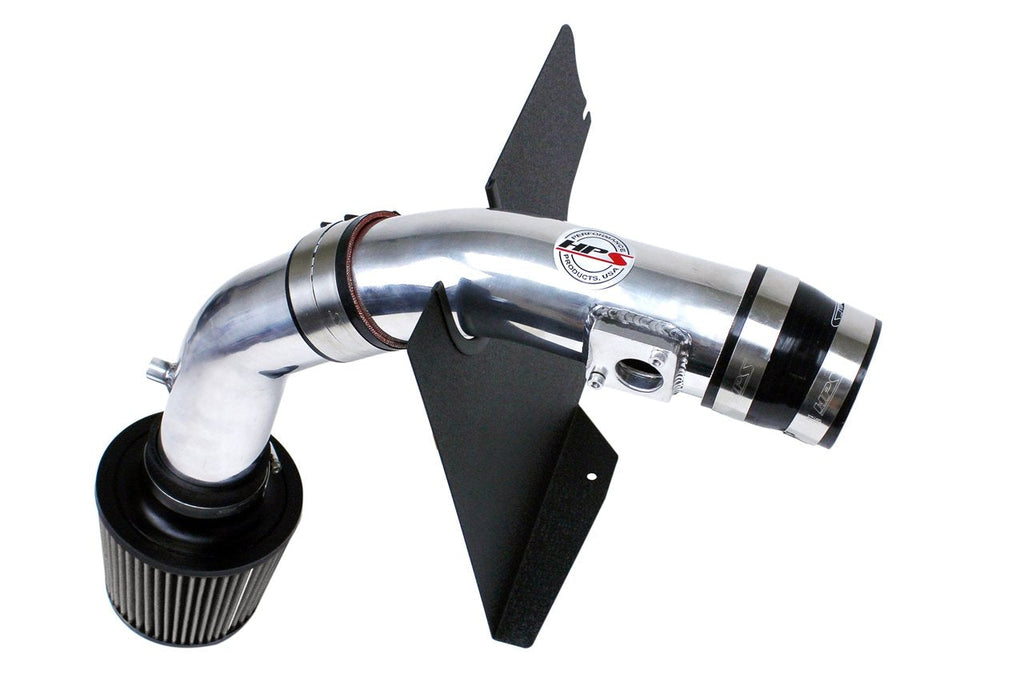 HPS Cold Air Intake Kit 2008-2014 Subaru WRX 2.5L Turbo, Converts to Shortram, Polish