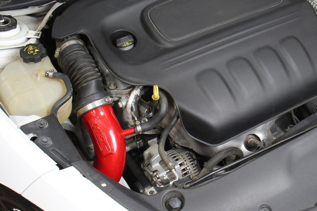 HPS Cold Air Intake Kit 2013-2016 Dodge Dart 2.4L Non Turbo, Red