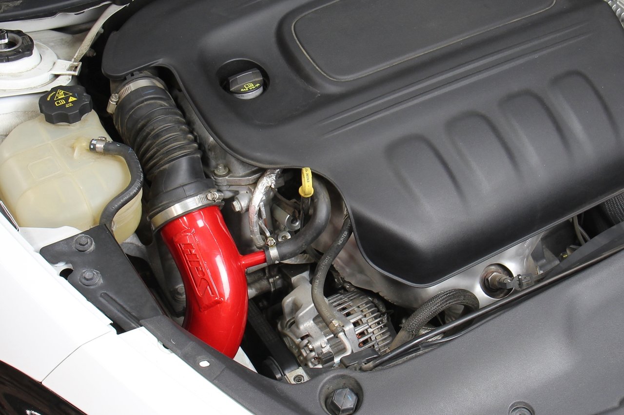HPS Cold Air Intake Kit 2013-2016 Dodge Dart 2.4L Non Turbo, Red