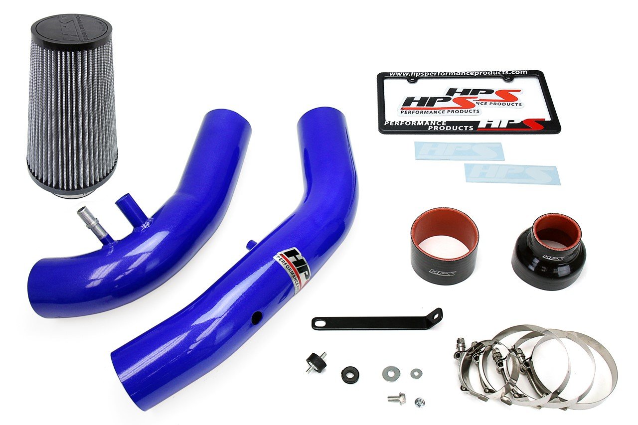 HPS Performance HPS Cold Air Intake Kit 2015-2017 Ford Mustang Ecoboost 2.3L Turbo, Blue